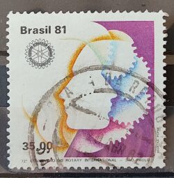 C 1202 Selo Convencao Rotary Internacional 1981 Circulado 2