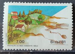 C 1203 Selo Meio Ambiente Agua Peixe 1981