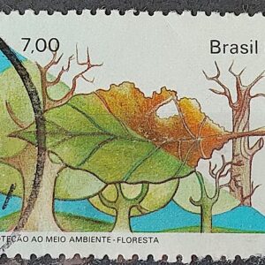 C 1204 Selo Meio Ambiente Floresta 1981 Circulado 1
