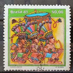 C 1214 Selo Folguedos e Bailados Populares Musica 1981 Circulado 14