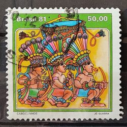 C 1214 Selo Folguedos e Bailados Populares Musica 1981 Circulado 16