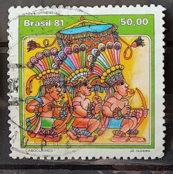 C 1214 Selo Folguedos e Bailados Populares Musica 1981 Circulado 2