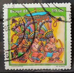 C 1214 Selo Folguedos e Bailados Populares Musica 1981 Circulado 3