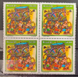 C 1214 Selo Folguedos e Bailados Populares Musica 1981 Quadra