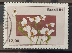 C 1218 Selo Flora Brasileira Planalto Central Flor Cerrado 1981 Circulado 3