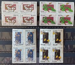 C 1218 Selo Flora Brasileira Planalto Central Flor Cerrado 1981 Serie Completa Quadra