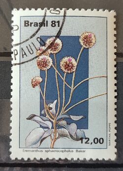 C 1220 Selo Flora Brasileira Planalto Central Flor Saude Cerrado 1981 Circulado 2