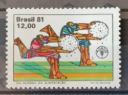 C 1224 Selo Dia Mundial da Alimentacao Saude Economia 1981 2