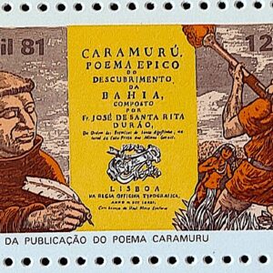 C 1226 Selo Bicentenario Poema Caramuru Literatura 1981 1