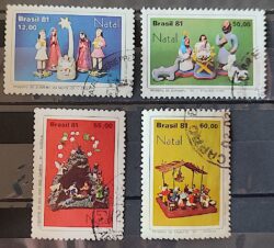 C 1227 Selo Natal Religiao Presepios Populares Juazeiro 1981 Circulado 1