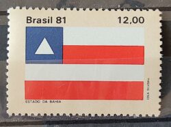 C 1232 Selo Bandeira Estados do Brasil Bahia 1981 1