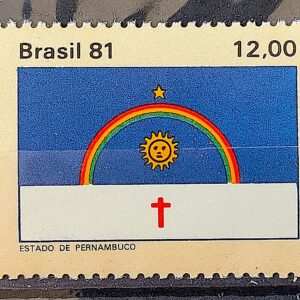 C 1234 Selo Bandeira Estados do Brasil Pernambuco 1981 2