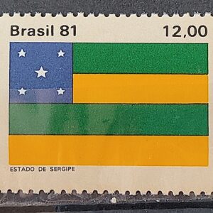C 1235 Selo Bandeira Estados do Brasil Sergipe 1981 1