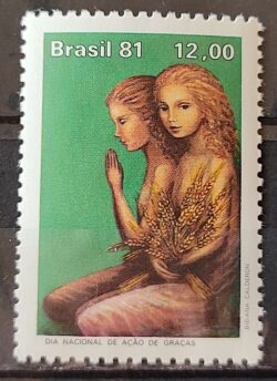 C 1236 Selo Dia de Acao de Gracas Religiao 1981