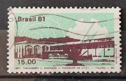 C 1238 Selo Escola Federal de Engenharia de Itajuba Educacao 1981 Circulado 2