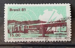 C 1238 Selo Escola Federal de Engenharia de Itajuba Educacao 1981 Circulado 3