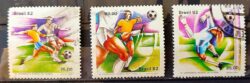 C 1245 Selo Copa do Mundo de Futebol Espanha 1982 Serie Completa Circulado 2