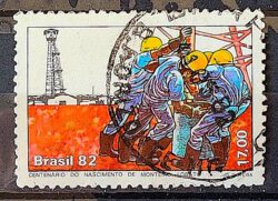 C 1253 Selo Monteiro Lobato Petroleo Energia Economia 1982 Circulado 4