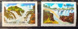 C 1255 Selo Salto das Sete Quedas do Guaira Cachoeira 1982 Serie Completa