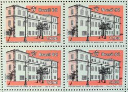 C 1258 Selo Cinquentenario do Curso de Museologia Museu 1982 Quadra
