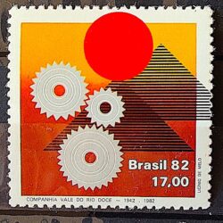 C 1259 Selo Companhia Vale do Rio Doce Economia 1982