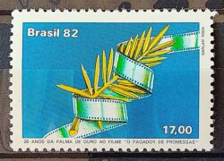 C 1264 Selo 20 Anos Palma de Ouro Filme O Pagador de Promessas Cinema 1982