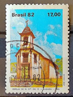 C 1266 Selo Turismo Barroco Mineiro Igreja Religiao N S do O 1982 Circulado 1