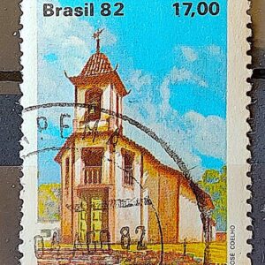 C 1266 Selo Turismo Barroco Mineiro Igreja Religiao N S do O 1982 Circulado 1