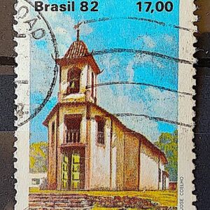 C 1266 Selo Turismo Barroco Mineiro Igreja Religiao N S do O 1982 Circulado 2
