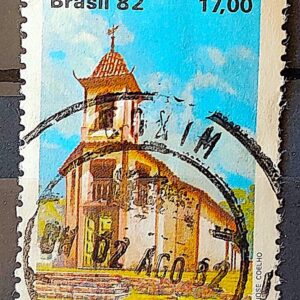 C 1266 Selo Turismo Barroco Mineiro Igreja Religiao N S do O 1982 Circulado 3