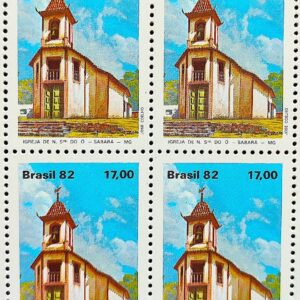 C 1266 Selo Turismo Barroco Mineiro Igreja Religiao N S do O 1982 Quadra