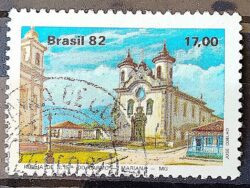 C 1267 Selo Turismo Barroco Mineiro Igreja Religiao N S do Carmo 1982 Circulado 1