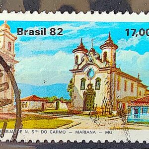 C 1267 Selo Turismo Barroco Mineiro Igreja Religiao N S do Carmo 1982 Circulado 4