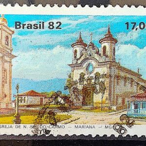 C 1267 Selo Turismo Barroco Mineiro Igreja Religiao N S do Carmo 1982 Circulado 5