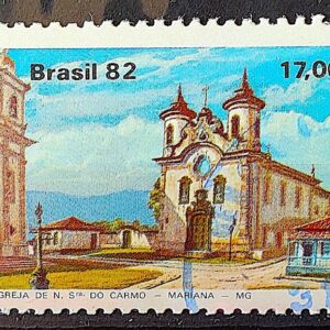 C 1267 Selo Turismo Barroco Mineiro Igreja Religiao N S do Carmo 1982 Circulado 7