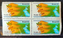 C 1271 Selo Zona Franca de Manaus Suframa Mao Economia 1982 Quadra