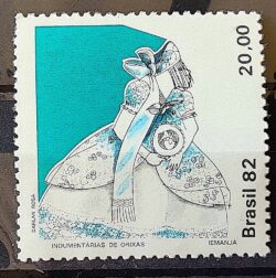 C 1275 Selo Indumentarias de Orixas Religiao Iemanja 1982 1