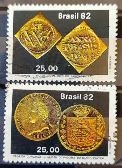 C 1277 Selo Numismatica Banco Central Economia 1982 Circulado 4
