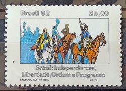 C 1279 Selo Semana da Patria Cavalo 1982