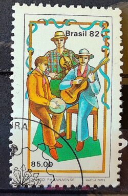 C 1283 Selo Lubrapex Musica Fandango 1982 Circulado 4