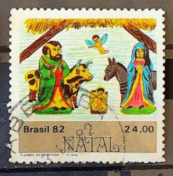 C 1290 Selo Natal Religiao 1982 Circulado 1