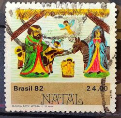 C 1290 Selo Natal Religiao 1982 Circulado 4