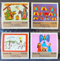 C 1290 Selo Natal Religiao 1982 Serie Completa