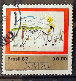 C 1292 Selo Natal Religiao 1982 Circulado 5