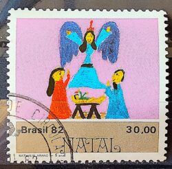 C 1293 Selo Natal Religiao 1982 Circulado 3