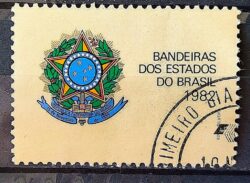 C 1294 Selo Bandeira Estados do Brasil Brasao 1982 Vinheta