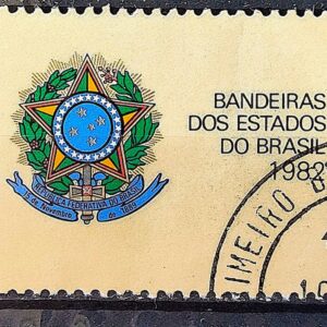 C 1294 Selo Bandeira Estados do Brasil Brasao 1982 Vinheta