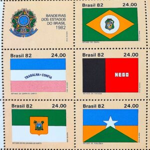 C 1294 Selo Bandeira Estados do Brasil Ceara 1982 1
