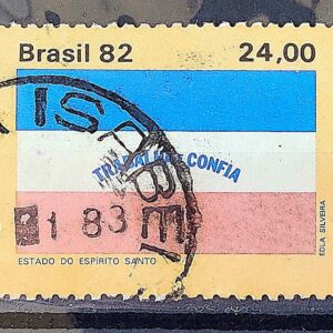 C 1295 Selo Bandeira Estados do Brasil Espirito Santo 1982 Circulado 5