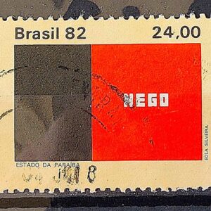 C 1296 Selo Bandeira Estados do Brasil Paraiba 1982 Circulado 1
